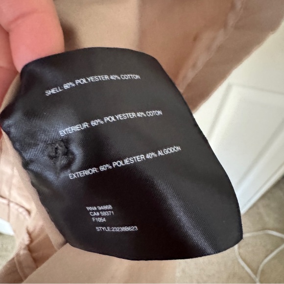 Bernardo Women's Beige Technical Removable Hood Anorak Raincoat Size M - Picture 6 of 8